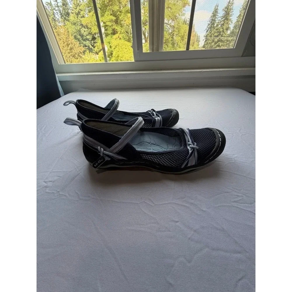 J-41 Adventure On Womens Navy Blue Mesh Mary Jane Sport Flats Shoes KP13MSY73 7M